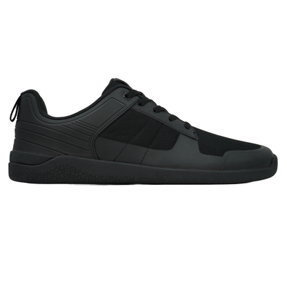 Chaussures barefoot noires offrant une sensation de marche pieds nus.